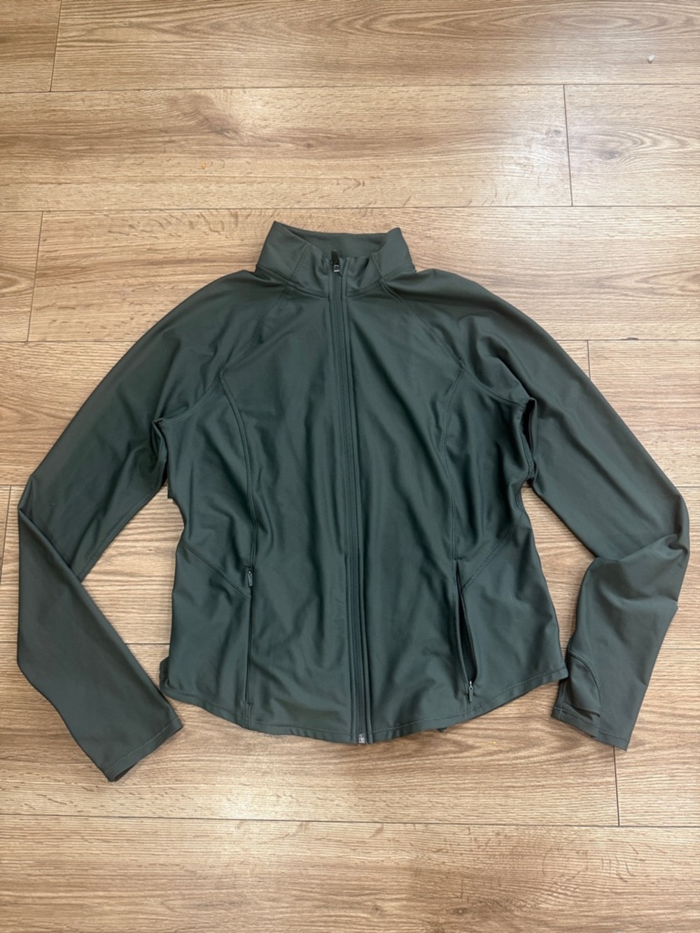 Old Navy Dark Green Full-Zip Lightweight Jacket